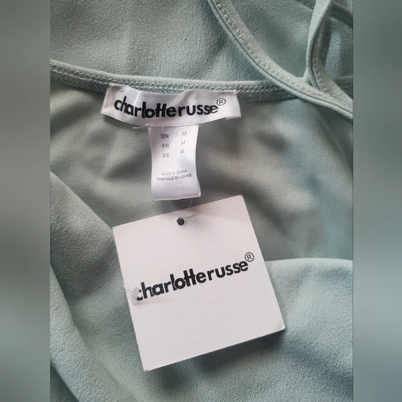 Charlotte Russe Pale Green Midi Dress - Picture 2 of 7